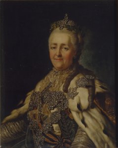 صورة الإمبراطورة كاثرين الثانية 1729-1796 بواسطة الكسندر روسلين