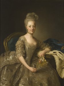 صورة لهيدويغ إليزابيث شارلوت من هولشتاين-جوتورب 1759-1818 ، 1774 بواسطة الكسندر روسلين