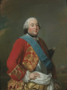 صورة لويس فيليب الأول (1725-1785) ، دوسي دي أورليانز ، بقلم روزلين ، ألكساندر (ألكسندر) (1718-1793). زيت على قماش ، حوالي 1770. الأبعاد: 116 × 88 سم. المتحف الوطني ستوكهولم بواسطة الكسندر روسلين