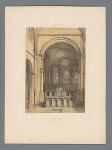 الجزء الداخلي من كنيسة Sint-Servaas في ماستريخت سانت سيرفيه (إنتيريور) (العنوان على الجسم) Monuments de Maastricht (عنوان السلسلة) بواسطة الكسندر شيبكنز