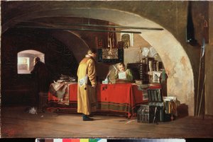 مكتب إداري في إمارة موسكو (مكتب في موسكو) - رسم ألكسندر ستيبانوفيتش يانوف (1857-1918) ، زيت على قماش بواسطة الكسندر ستيبانوفيتش يانوف