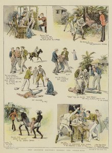 علاج طبيب الهواة لدغة الأفعى (chromolitho)