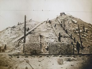 تجهيز المكان لتشييد قصر السوفييت ، حوالي عام 1931. بواسطة الكسندر تيموفيفيتش ليبيديف