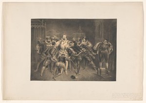 اغتيال هنري جيز وفاة هنريج دي غيجس بواسطة Alexander Ver Huell (signed by artist)