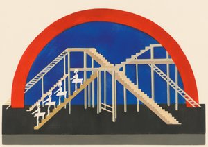 تصميم خلاب من مجموعة Décors de Théâtre ، 1930. بواسطة الكسندرا الكسندروفنا اكستر