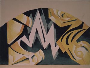 تصميم المسرح لمسرحية روميو وجولييت بقلم دبليو شكسبير ، 1921