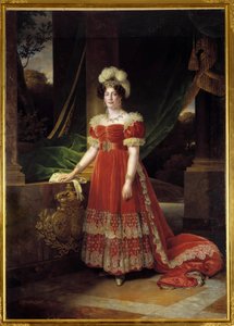 صورة لدوقة أنغوليم ماري تيريز شارلوت من فرنسا المعروفة باسم مدام رويال (1778-1851) لوحة رسمها الكسندر فرانسوا كاميناد (1789-1862) 1827 صن. 2،57 × 1،85 م بواسطة الكسندر فرانسوا كامينيد