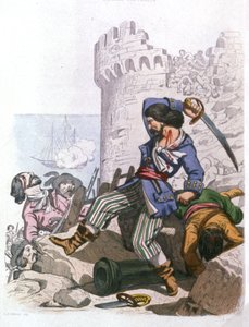 جرامونت ، القرصان الفرنسي ، ج. 1850 (نقش) بواسطة الكسندر (بعد) ديبيل