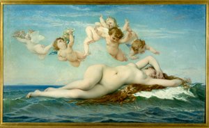 ولادة لوحة فينوس بواسطة الكسندر كابانيل (1823-1889) 1863 صن. 1،3x2،25 م باريس ، متحف دورسيه