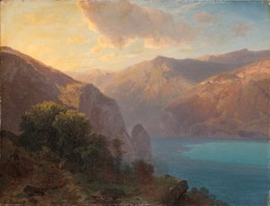 Près de Seelisberg: منظر لاك دي لوسيرن من Seelisberg ، سويسرا ، 1862 بواسطة الكسندر كالامي