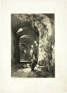 خراب مدرج في Pouzzoles (مملكة نابولي) ، اللوحة 9 من Oeuvres de A. Calame بواسطة الكسندر كالامي