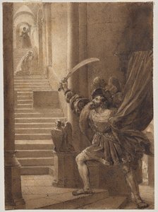 فرانسوا الأول يلوح بالسيف بواسطة Alexandre Evariste Fragonard