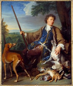 تصوير شخصي. صورة للفنان كصياد. لوحة فرانسوا ديسبورتس (1661-1743) بواسطة الكسندر فرانسوا ديسبورتس