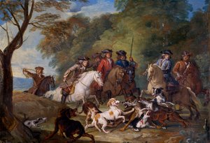 Study for The Wolf Hunt بواسطة الكسندر فرانسوا ديسبورتس