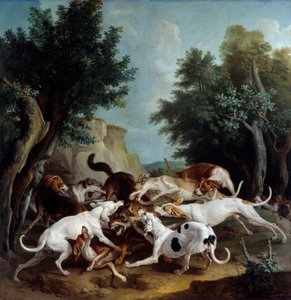 وولف هانت لوحة فرانسوا ديسبورتس (1661-1743) 1725 صن. 3،36x3،32 م الرنة ، متحف الفنون الجميلة بواسطة الكسندر فرانسوا ديسبورتس