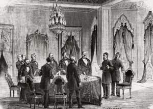 Constantinople conference, December 1876, engraving, Turkey بواسطة الكسندر جبرائيل (بعد) ديكامبس
