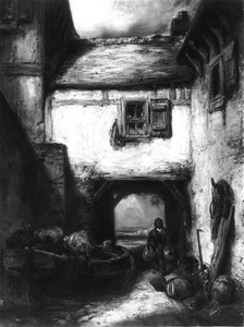 الفناء ، ج. 1855. بواسطة الكسندر جابرييل ديكامبس
