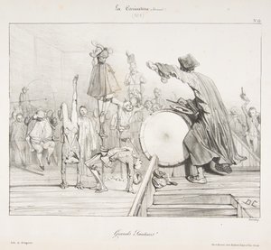 Grands Sauteurs! ، من La Caricature ، 1823-1860. بواسطة الكسندر جابرييل ديكامبس