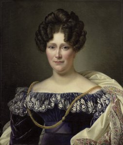 جوانا هنرييت إنجلن (1789-1878) ، الزوجة الثانية لدانيال فرانسيس شاس بواسطة الكسندر جان دوبوا دراونيت (بتوقيع الفنان)