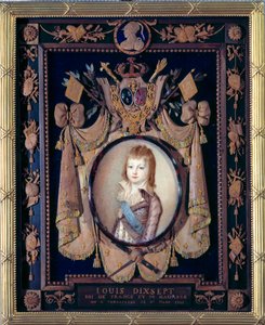 صورة للدلفين لويس السابع عشر (1785-1795). لوحة مصغرة على العاج لألكسندر كوتشارسكي (1741-1819) بواسطة الكسندر كوتشارسكي
