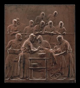 مونود يوضح إجراء في غرفة العمليات [عكس] ، ج. 1906.
