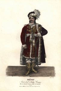 جان أوديفيل فريسني في دور مينزيكوف في فيلم La Famille de Menzicoff بواسطة JJM Duperche ، Ambigu Comique