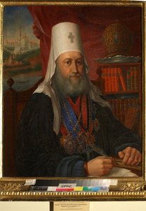 يوجين دي كييف ، حاضرة كييف وغاليتش - صورة يفغيني بولكوفيتينوف (1767-1837) ، مطران كييف وجاليسيا - كلاشينكوف ، أليكسي أفاناسييفيتش (1795-1852) - 1837 - زيت على قماش - 76 × 66 - معهد الأدب الروسي IRLI (بوشكي) بواسطة أليكسي أفاناسيفيتش كلاشينكوف