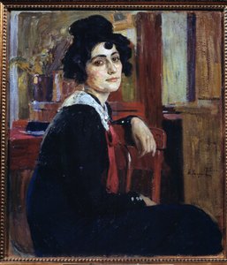 فرنسية (فرنسية). لوحة أليكسي ميخائيلوفيتش كورين (كورين) (1865-1923) ، زيت على قماش بواسطة أليكسي ميخائيلوفيتش كورين