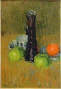 إبريق أزرق مع تفاح أخضر بواسطة Alexej von Jawlensky