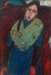 الفتاة ذات السرقة الخضراء بواسطة Alexej von Jawlensky