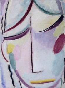 وجه المخلص Heilandsgesicht، c. 1921 بواسطة Alexej von Jawlensky