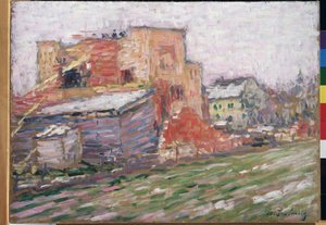 "" منظر لشارع "لوحة رسم أليكسي فون جافلينسكي (أليكسي فون جاولينسكي) (1864-1941) 1905 متحف إم فروبيل الإقليمي للفنون ، أومسك بواسطة Alexej von Jawlensky