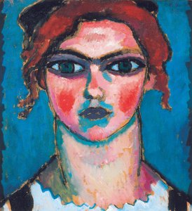 شابة ذات عيون خضراء ، ج .1910