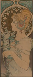 ريشة ، 1899. بواسطة ألفونس ماري موتشا