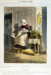 بائع المحار ، من Les Femmes de Paris ، 1841-1842