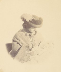 [صورة منقوشة ، امرأة تحمل طفلاً] ، 1850 - 60.