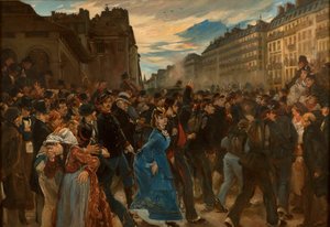 رحيل Garde mobile في يوليو 1870 ، حوالي 1879. بواسطة ألفريد دهودنسك