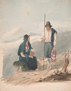 رجل وامرأة من Chasna-Tenerife بواسطة Alfred Diston