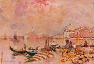 إشراقة المساء ، البندقية ، c1895 بواسطة ألفريد إيست