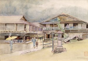 يوم ممطر في يوموتو ، 1889 بواسطة ألفريد إيست