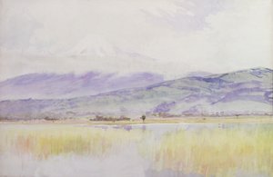 فوجي سان ، 1889 (ألوان مائية على ورق) بواسطة ألفريد إيست