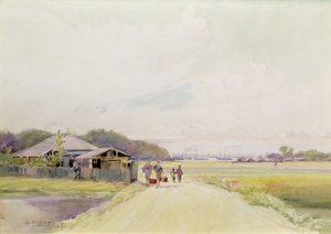 خليج المسيسيبي في يوكوهاما ، حوالي عام 1889 (ألوان مائية على ورق) بواسطة ألفريد إيست
