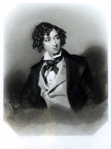 صورة لبنجامين دزرائيلي اسكواير (1804-81) MP ، نقشها هـ. روبنسون ، c.1840 بواسطة ألفريد إدوارد شالون