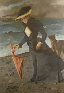 على شاطئ البحر ، 1891 بواسطة ألفريد إميل ستيفنز
