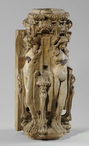 واحدة من 9 قطع صغيرة لمدخنة سام ويلسون ، حوالي 1908-14 (جص وشيلاك) (انظر أيضًا 876005-7) بواسطة ألفريد جيلبرت
