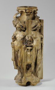 واحدة من 9 قطع صغيرة لمدخنة سام ويلسون ، حوالي 1908-14 (جص وشيلاك) (انظر أيضًا 876008-9) بواسطة ألفريد جيلبرت
