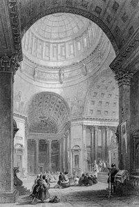 داخل كنيسة قازان ، نقش T. Higham