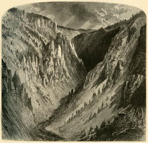 "Cañon of the Yellowstone" ، ١٨٧٢.