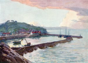 Watchet Harbour (لون ليثو) بواسطة ألفريد هيتون كوبر