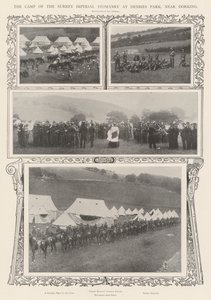 معسكر Surrey Imperial Yeomanry في Denbies Park ، بالقرب من Dorking بواسطة ألفريد هيو فيشر